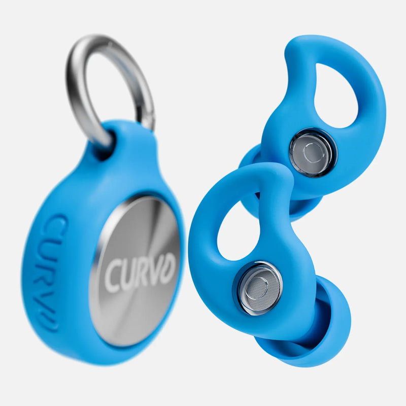 CURVD Live™ Earplugs for Live Music and Events — Blue