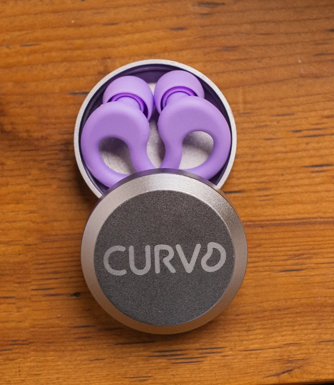 Curvd Earplug Case Clip Accessory Peaceful Purple